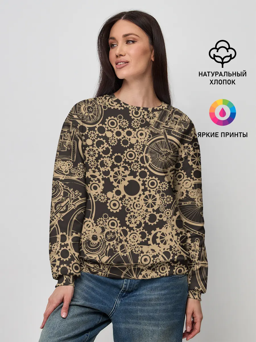 Женский свитшот / Ретро велосипеды