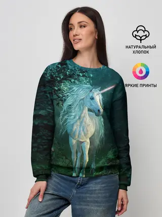 Женский свитшот / Единорог