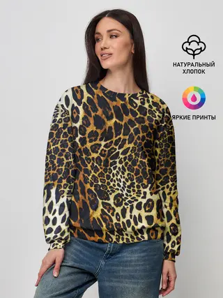 Женский свитшот / Шкура леопарда