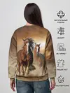 Женский свитшот / Бегущие лошади