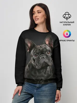 Женский свитшот / Французский бульдог
