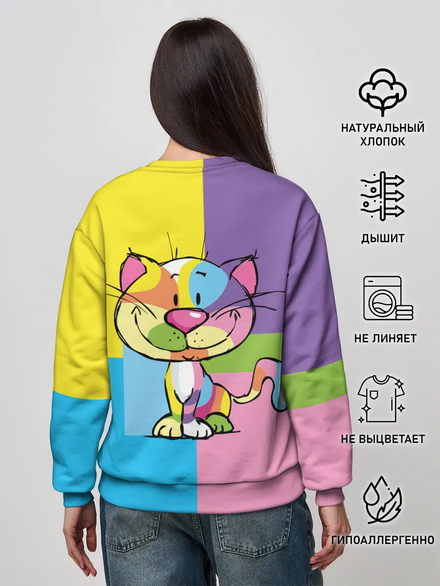 Женский свитшот / Кот