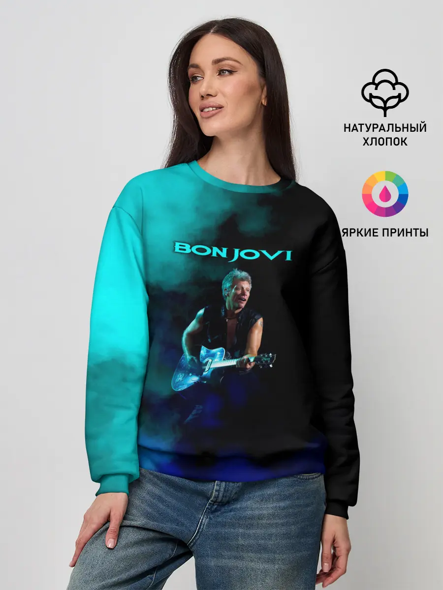 Женский свитшот / Bon Jovi