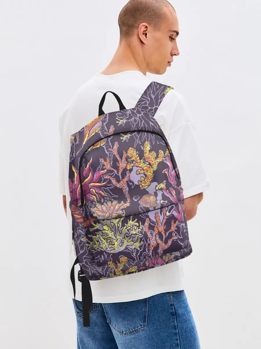 Рюкзак джинсовый / Кораллы