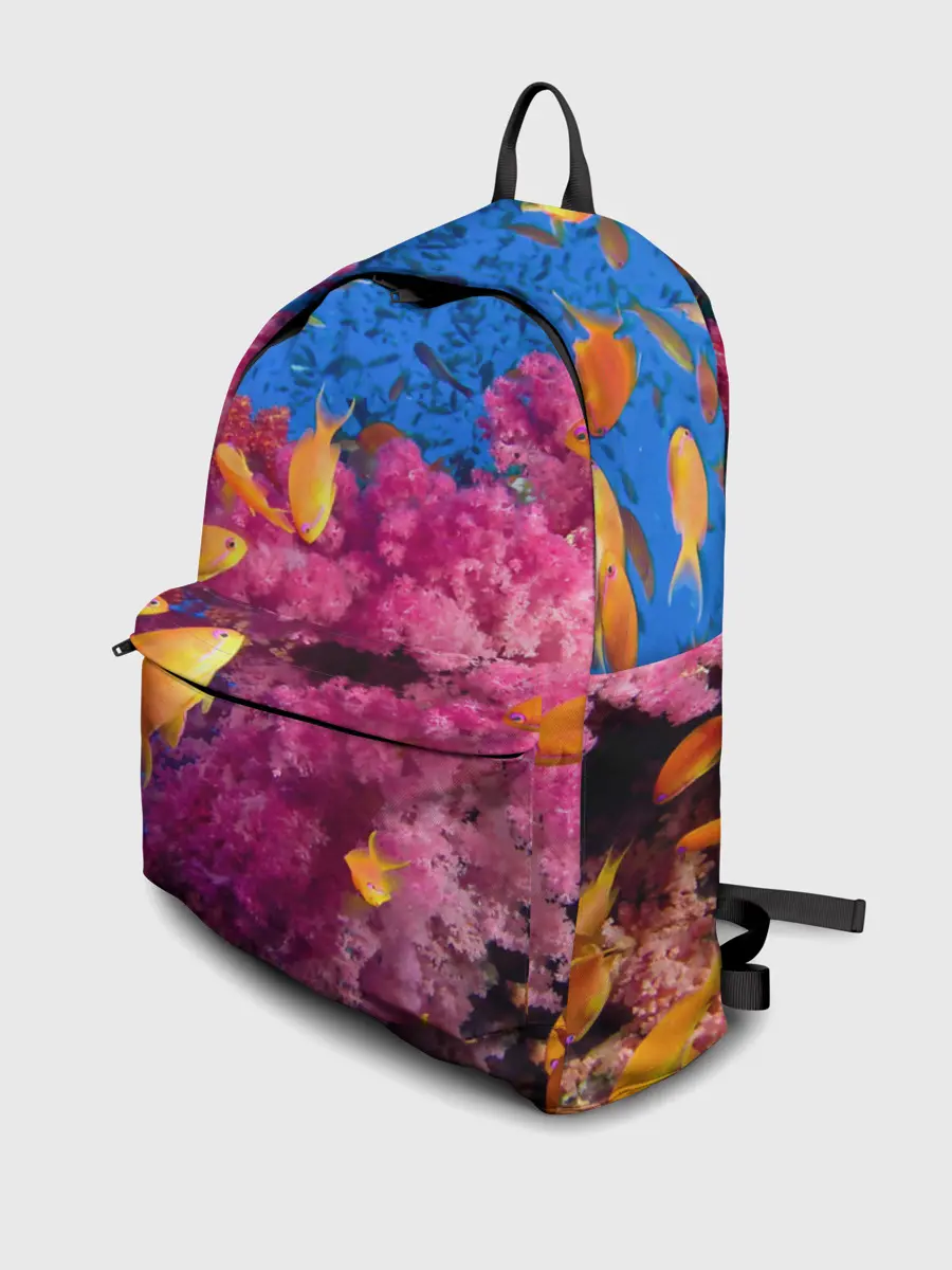 Рюкзак джинсовый / Коралловые рыбки