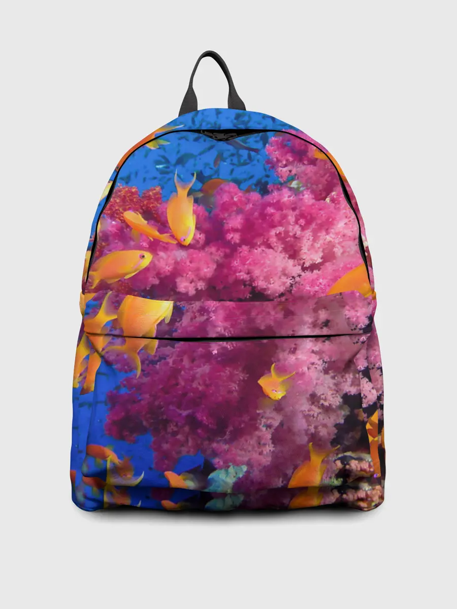 Рюкзак джинсовый / Коралловые рыбки