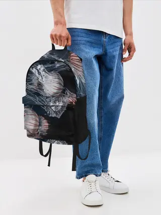 Рюкзак джинсовый / Медузы