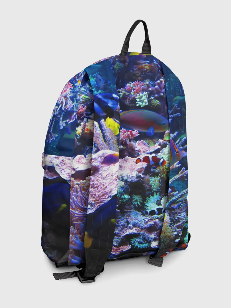 Рюкзак джинсовый / Коралловые рыбки