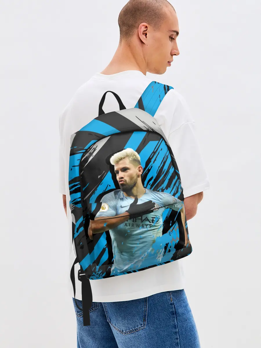 Рюкзак джинсовый / Серхио Агуэро