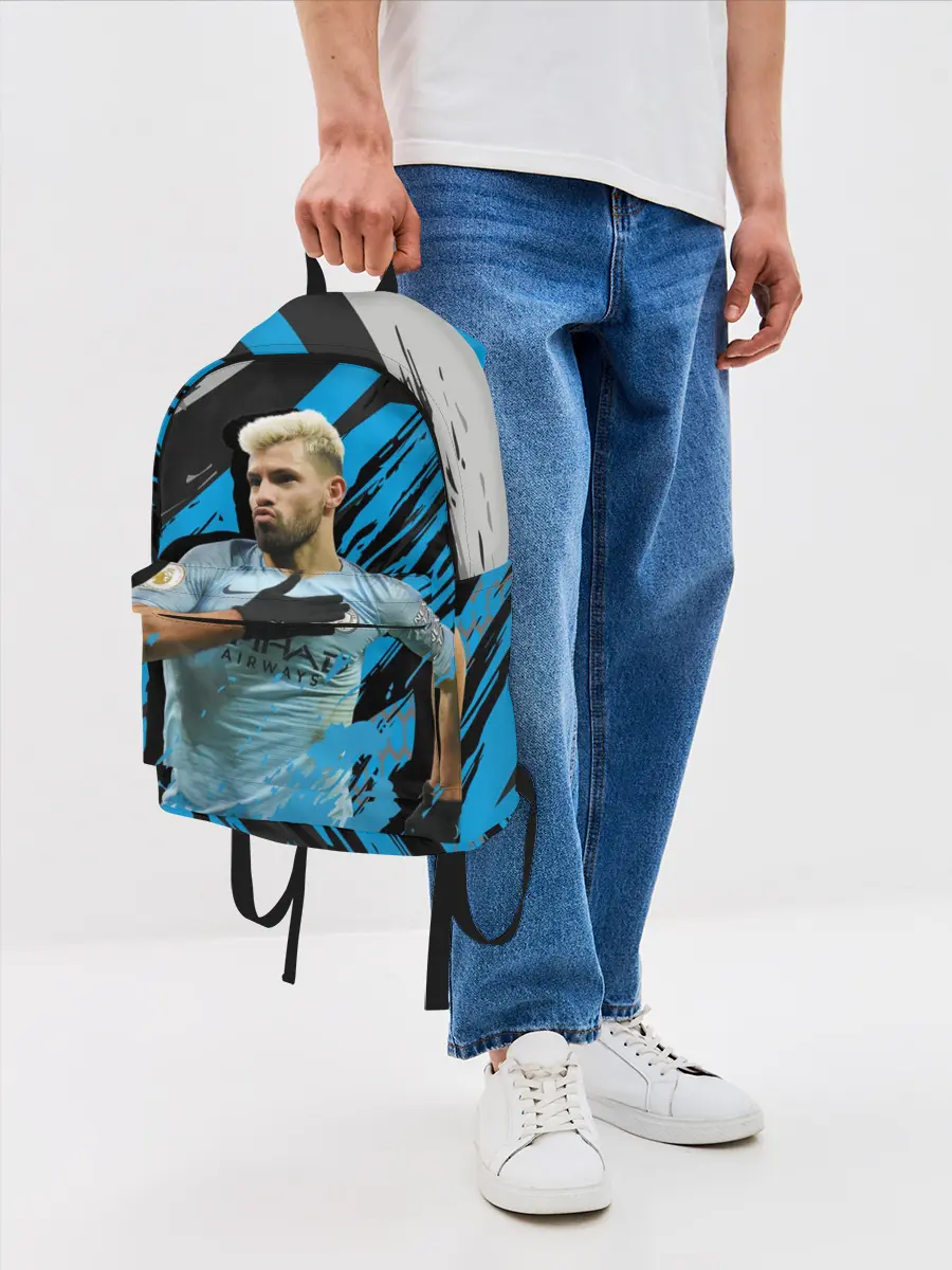 Рюкзак джинсовый / Серхио Агуэро