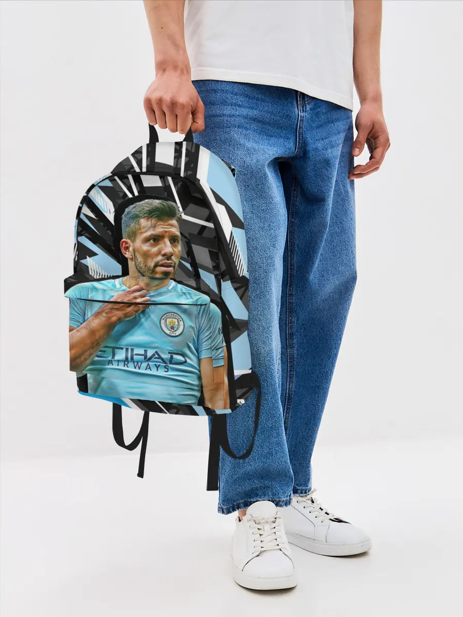 Рюкзак джинсовый / Серхио Агуэро