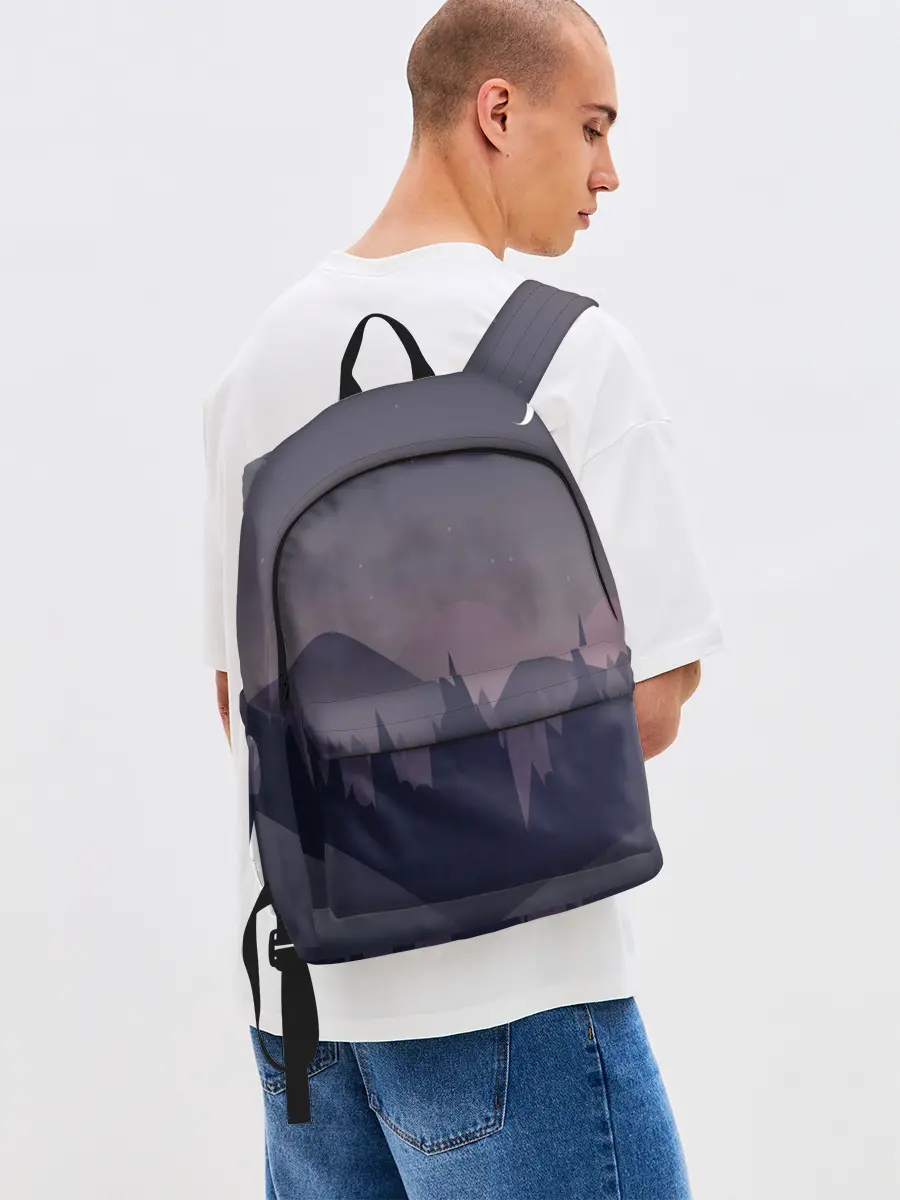 Рюкзак джинсовый / night forest