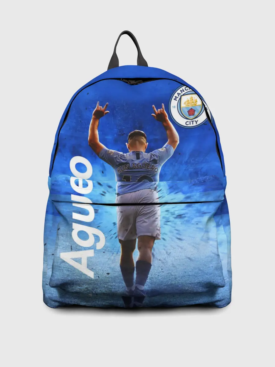 Рюкзак джинсовый / СЕРХИО АГУЭРО / МАНЧЕСТЕР СИТИ