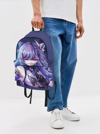 Рюкзак джинсовый / Keqing - Genshin Impact