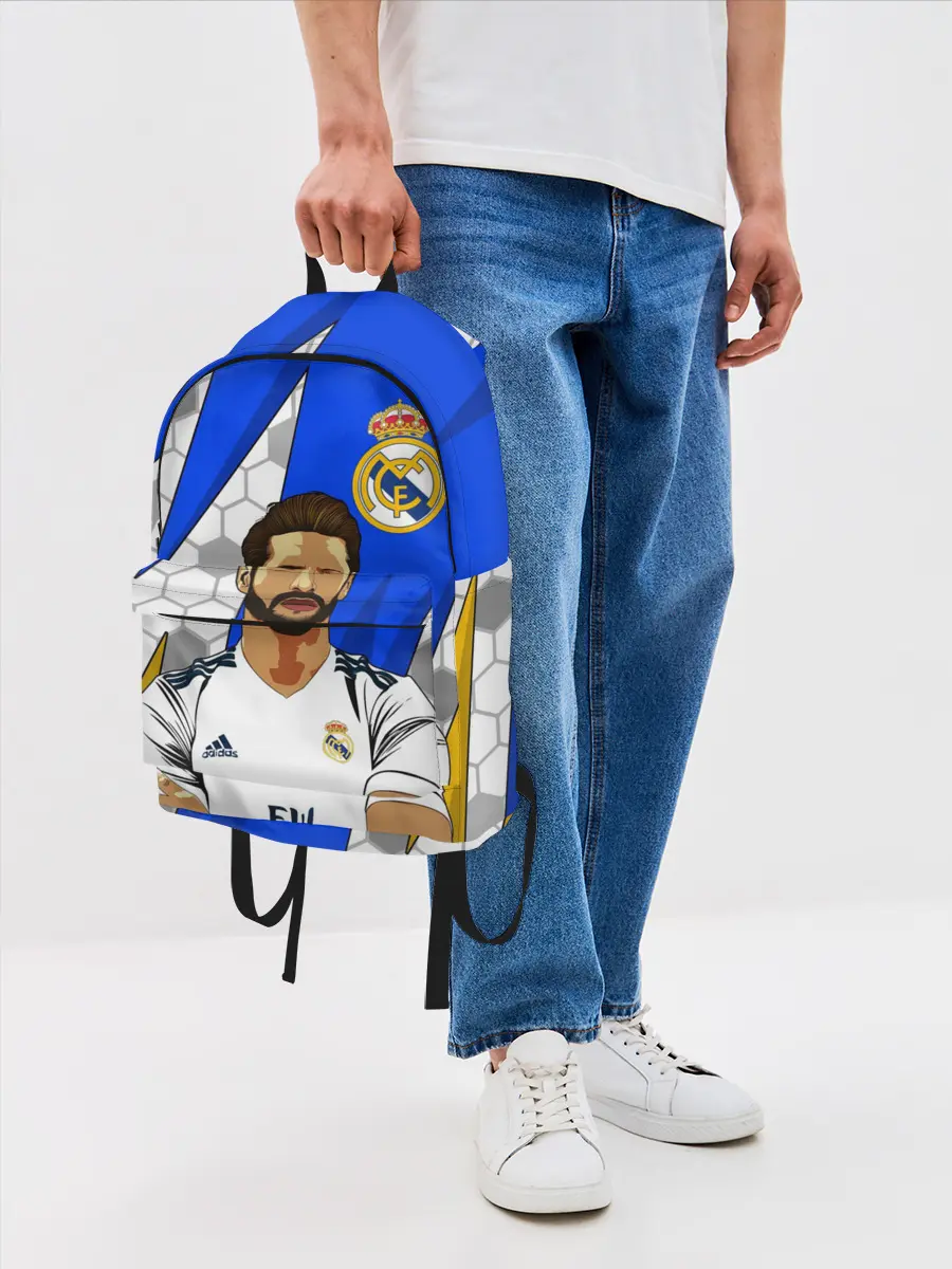 Рюкзак джинсовый / СЕРХИО РАМОС / РЕАЛ МАДРИД
