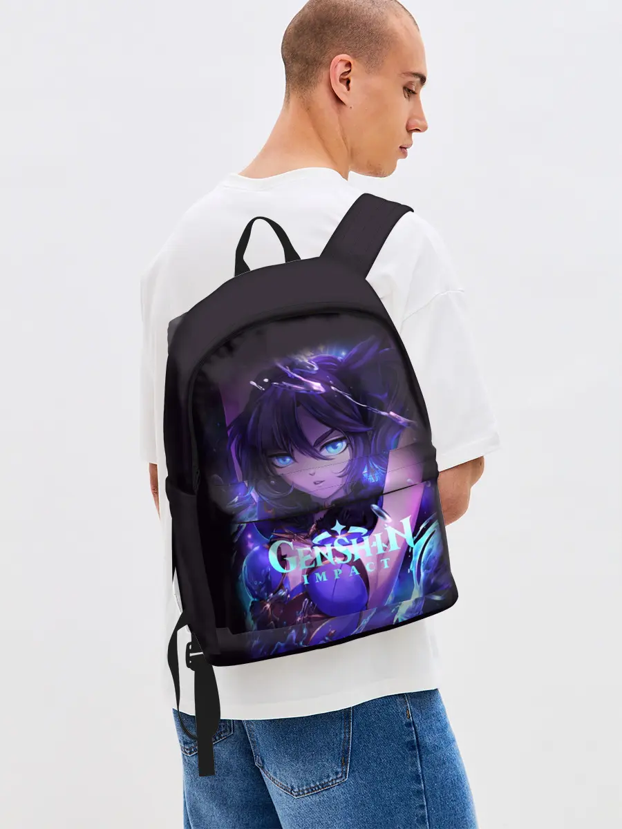 Рюкзак джинсовый / GENSHIN IMPACT / MONA / МОНА