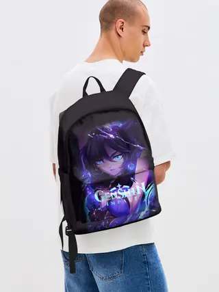 Рюкзак джинсовый / GENSHIN IMPACT / MONA / МОНА