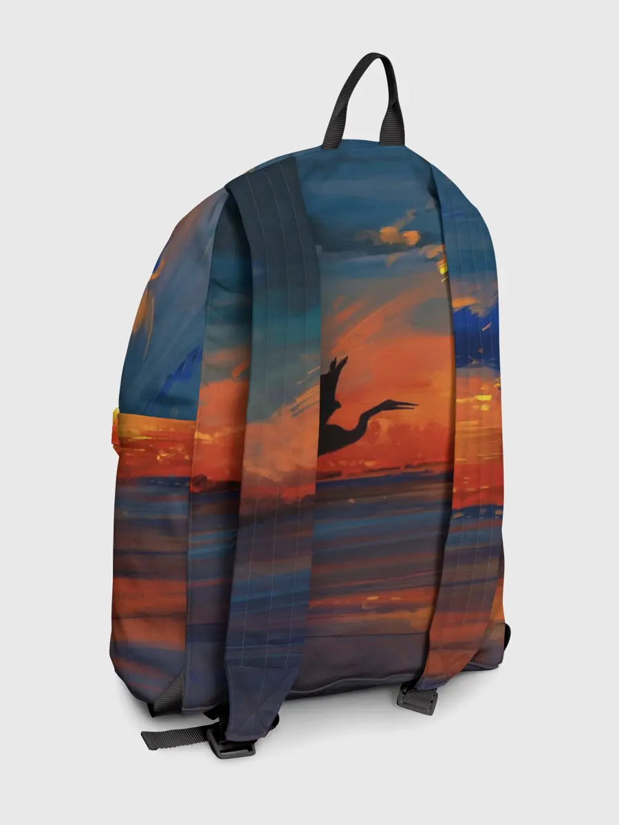 Рюкзак джинсовый / Прибрежный закат