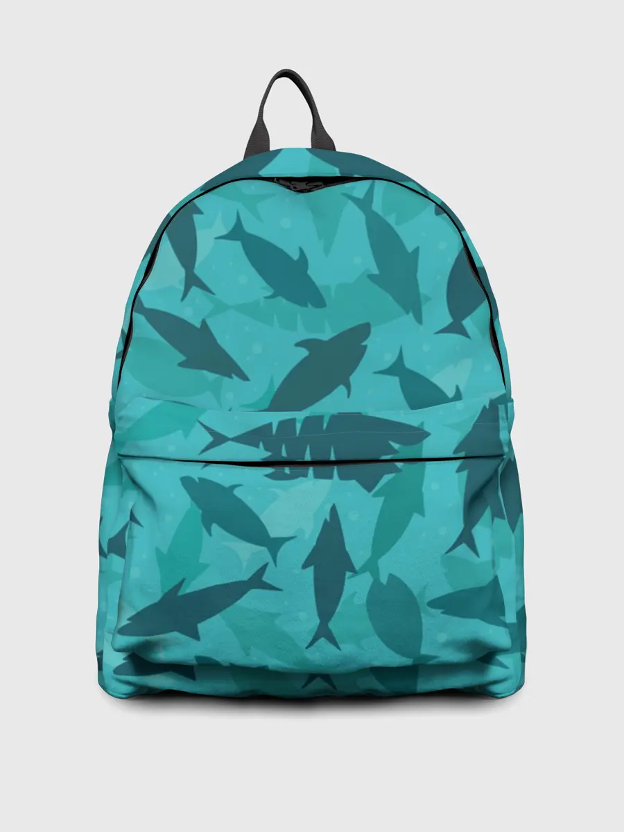 Рюкзак джинсовый / Морские жители