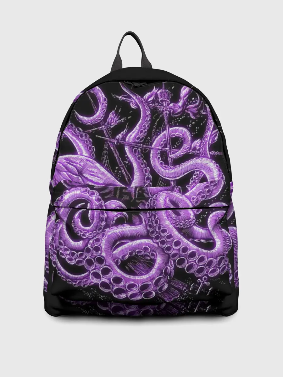 Рюкзак джинсовый / Фиолетовый Кракен