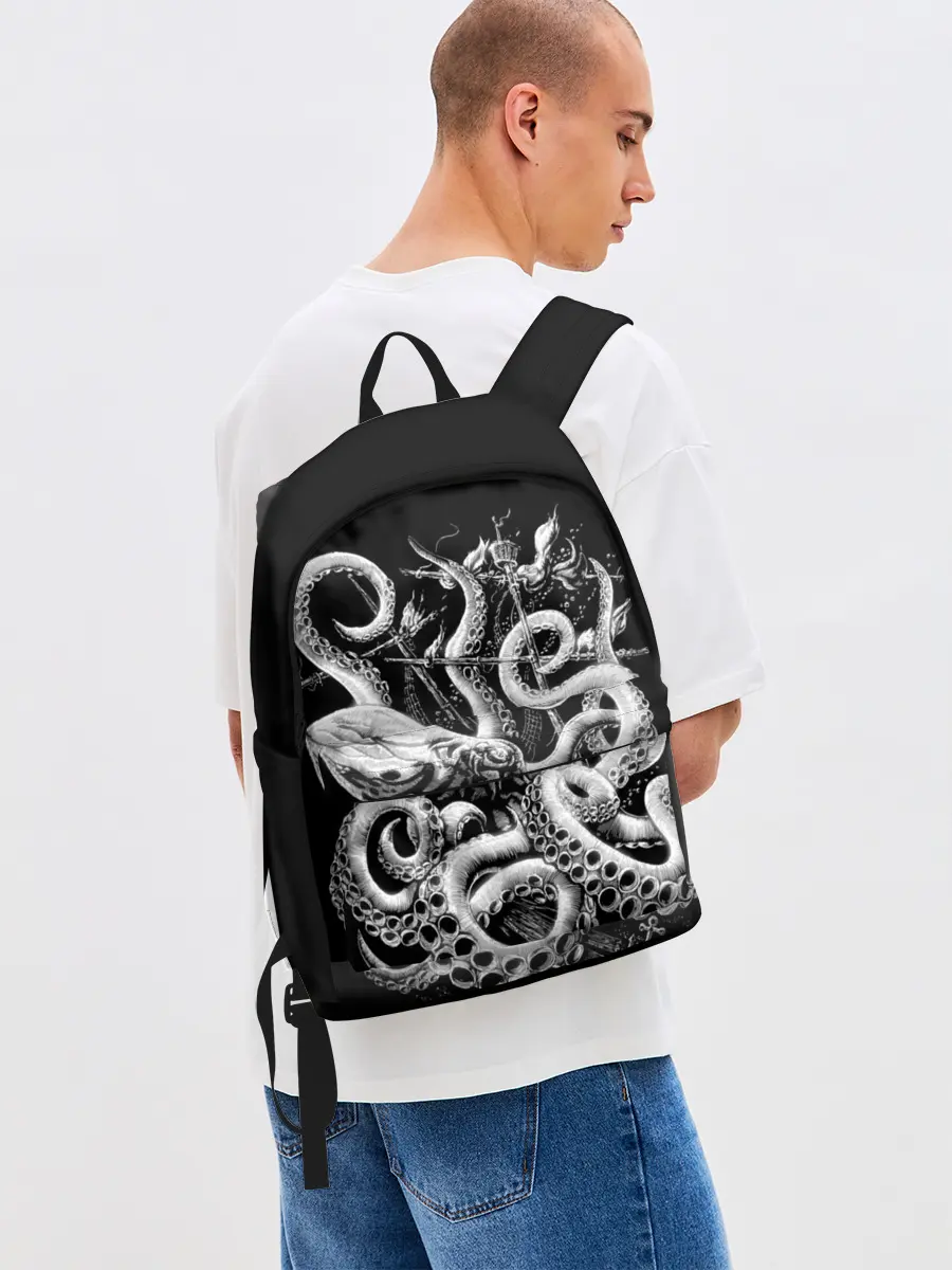 Рюкзак джинсовый / Кракен Монстр