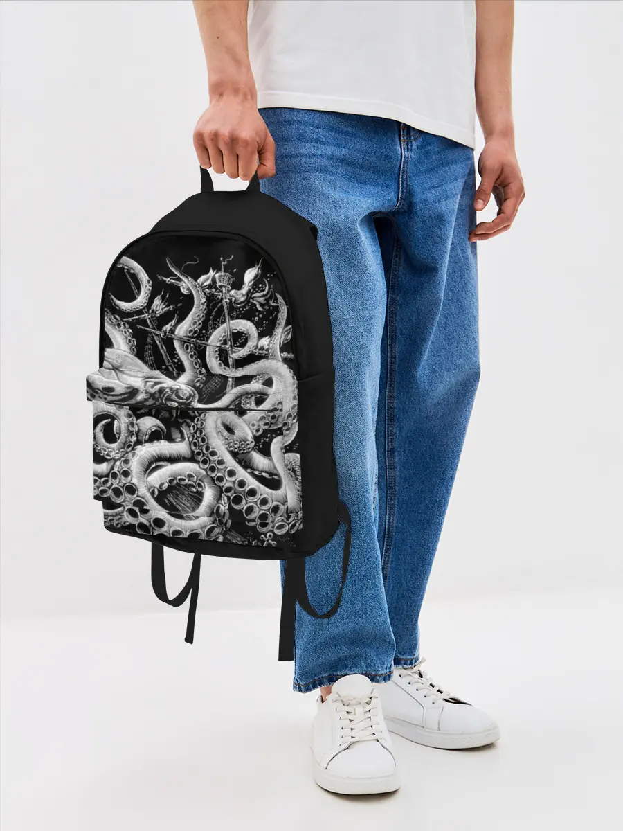 Рюкзак джинсовый / Кракен Монстр