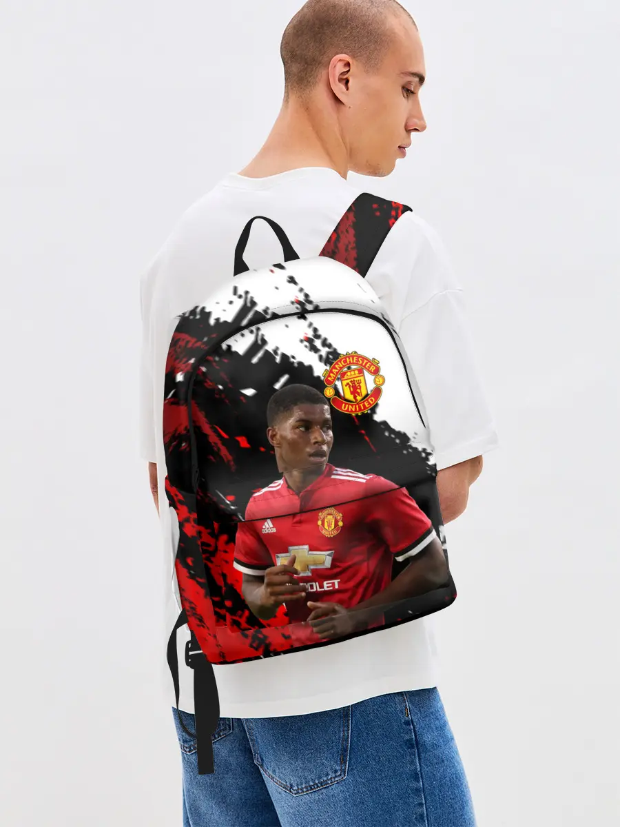 Рюкзак джинсовый / Manchester United: Рашфорд.