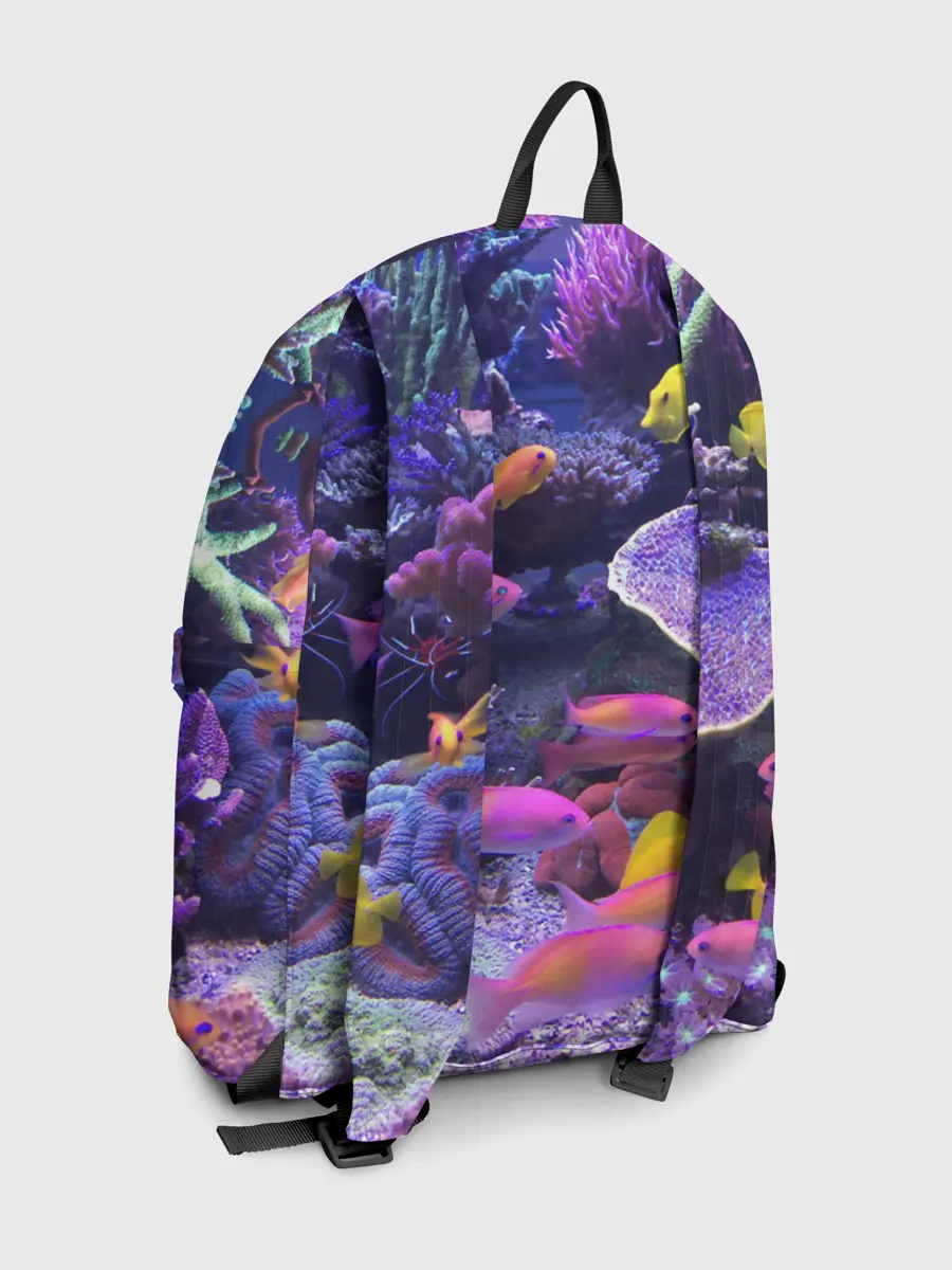 Рюкзак джинсовый / Коралловые рыбки