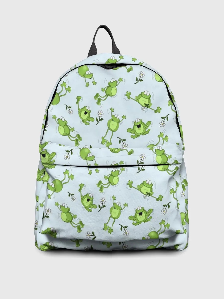 Рюкзак джинсовый / Веселые лягушки