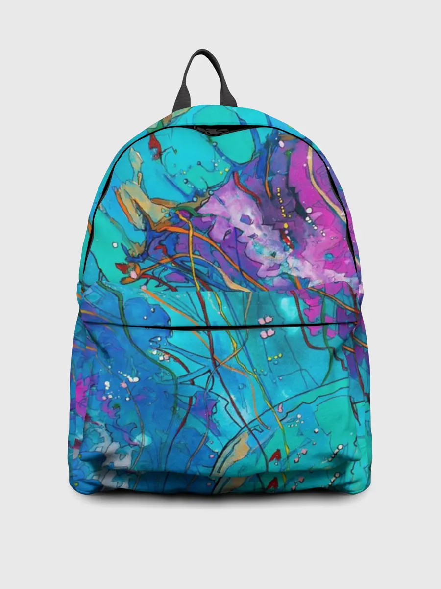 Рюкзак джинсовый / Красочная медуза