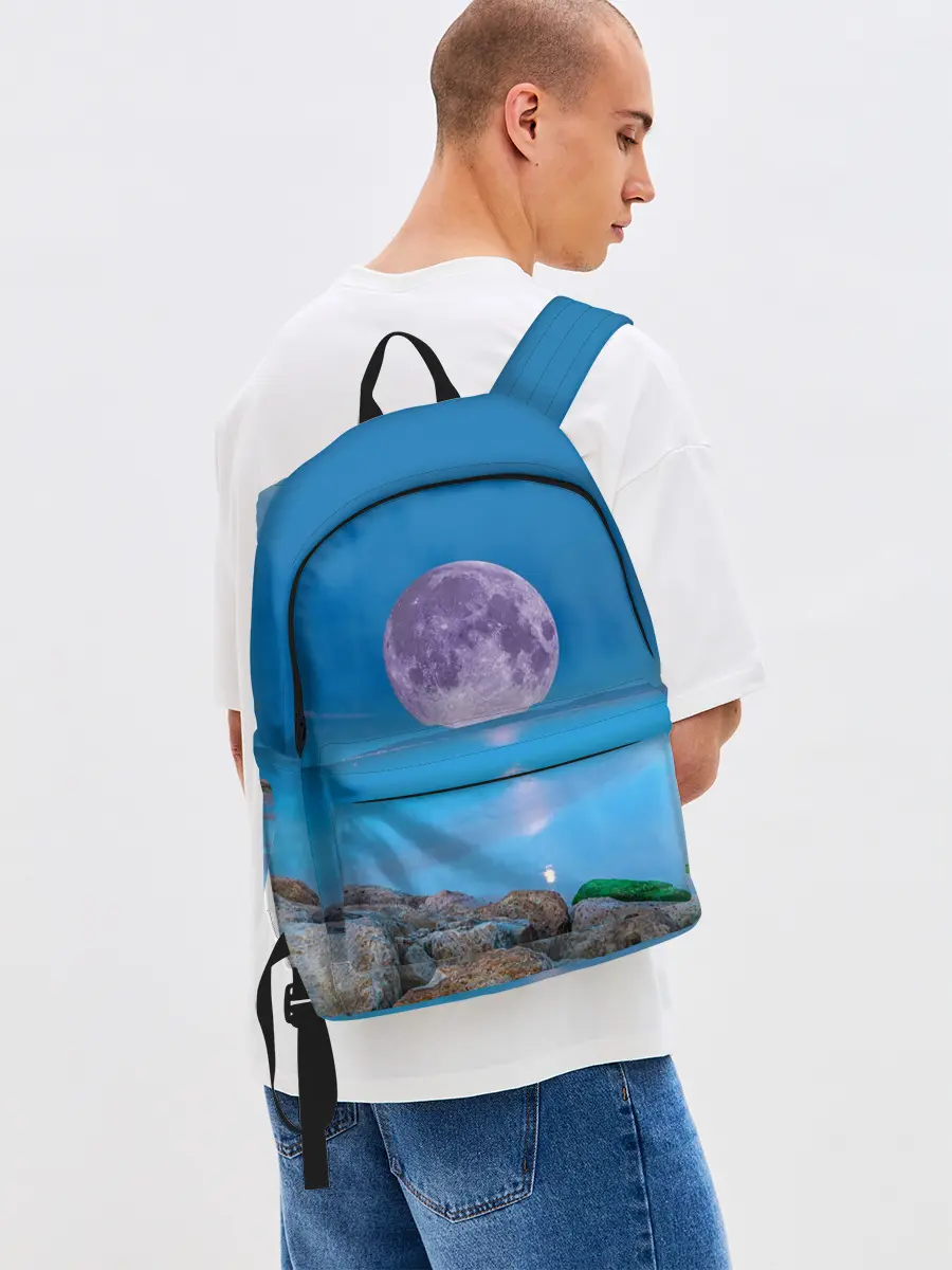 Рюкзак джинсовый / Лунный пляж