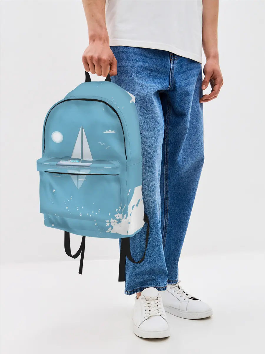 Рюкзак джинсовый / ОДИНОКИЙ ПАРУСНИК | SAILBOAT