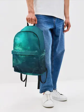 Рюкзак джинсовый / Дно морское