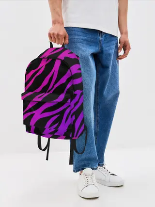 Рюкзак джинсовый / Похоже на зебру