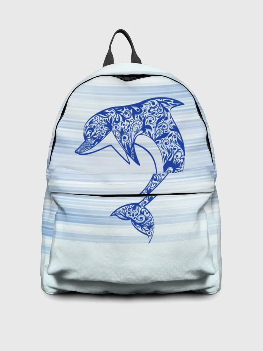 Рюкзак джинсовый / Дельфин