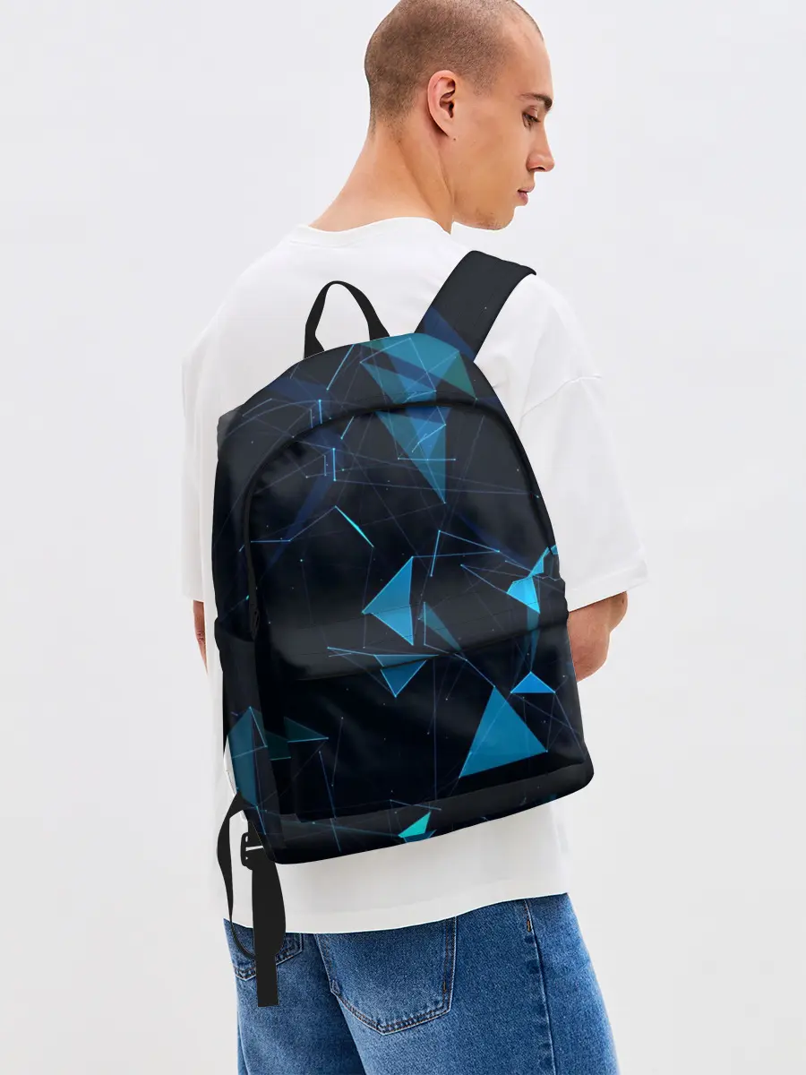 Рюкзак джинсовый / Цифровой треугольник