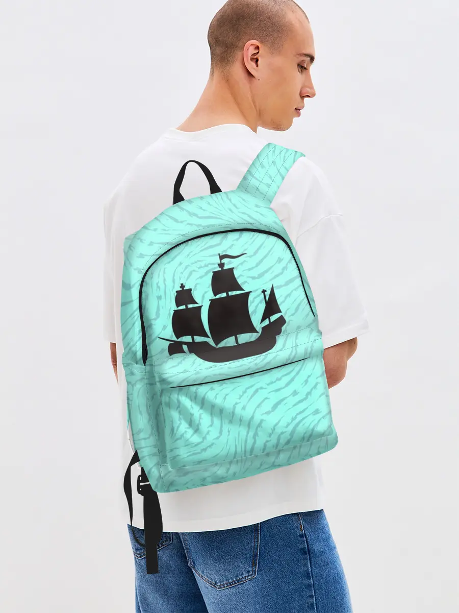 Рюкзак джинсовый / Корабль