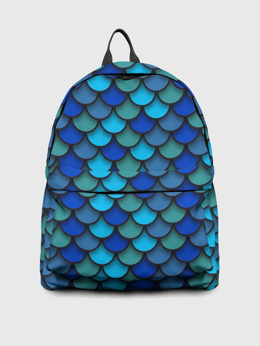 Рюкзак джинсовый / Чешуя рыбы