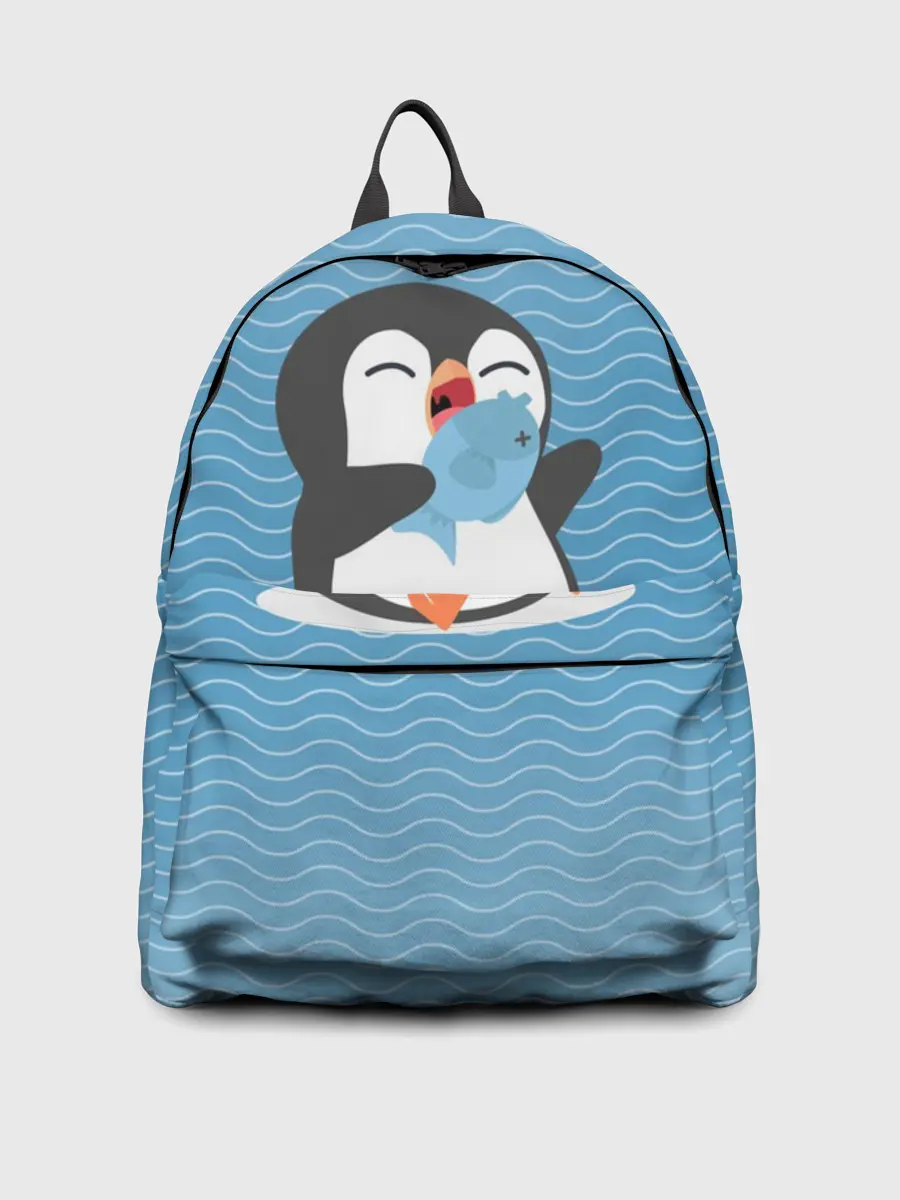 Рюкзак джинсовый / Пингвин