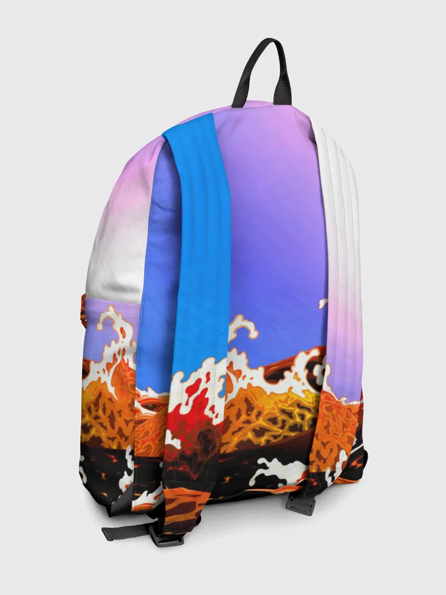 Рюкзак джинсовый / Осьминог в Лаве | Градиент