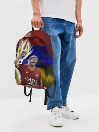 Рюкзак джинсовый / Генрих Мхитарян - огненный кулак