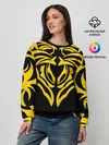 Женский свитшот / Узор жёлтый