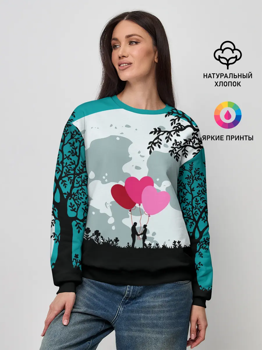 Женский свитшот / Влюбленная Пара