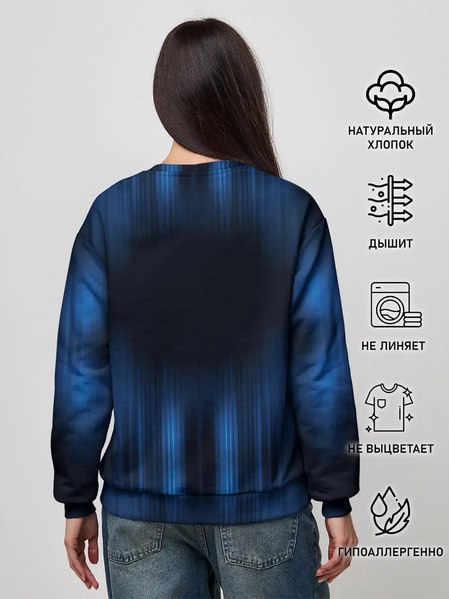 Женский свитшот / НЕОНОВЫЙ ДОЖДЬ