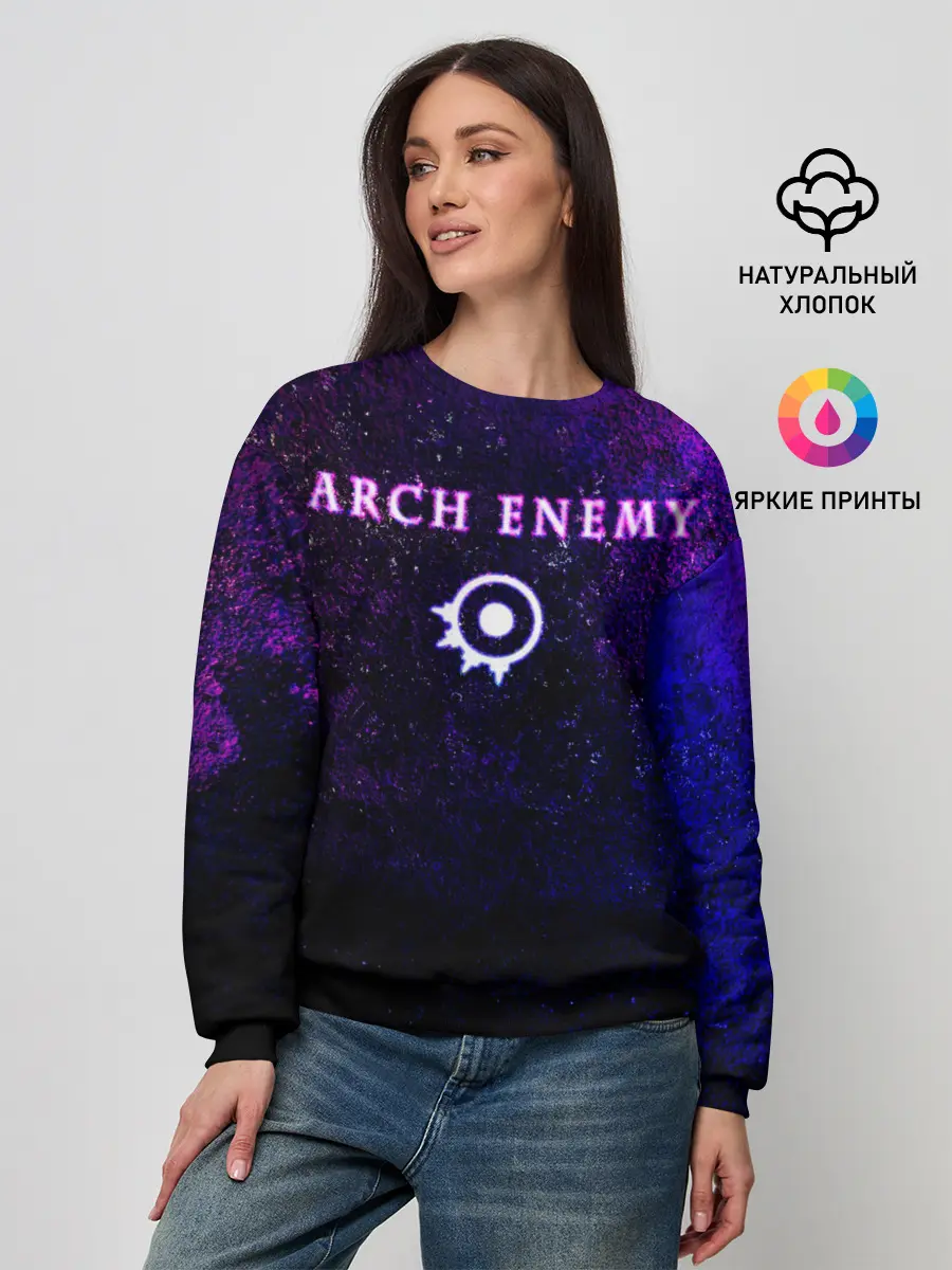 Женский свитшот / Arch Enemy. Neon logo