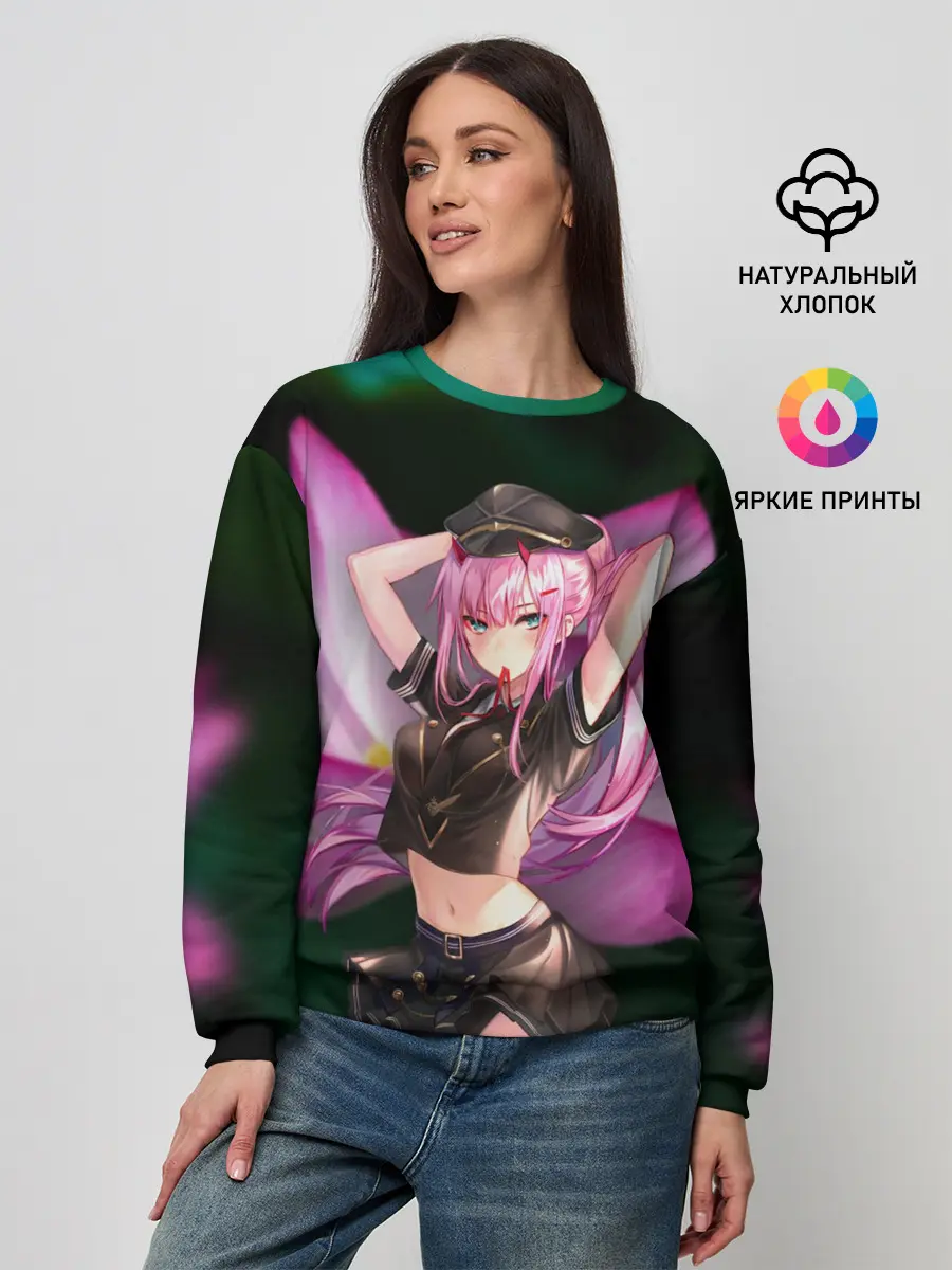 Женский свитшот / Лотос Zero Two