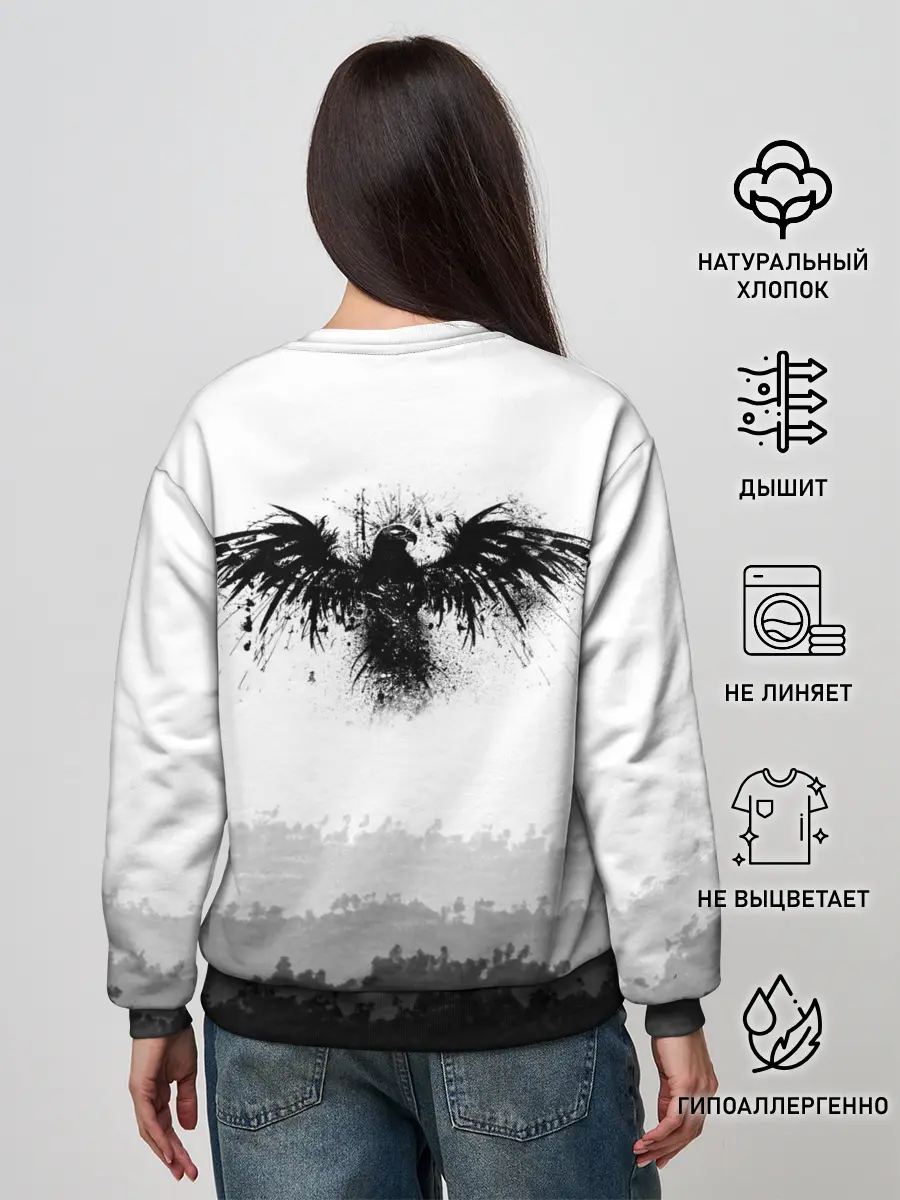 Женский свитшот / ЧЁРНЫЙ ВОРОН