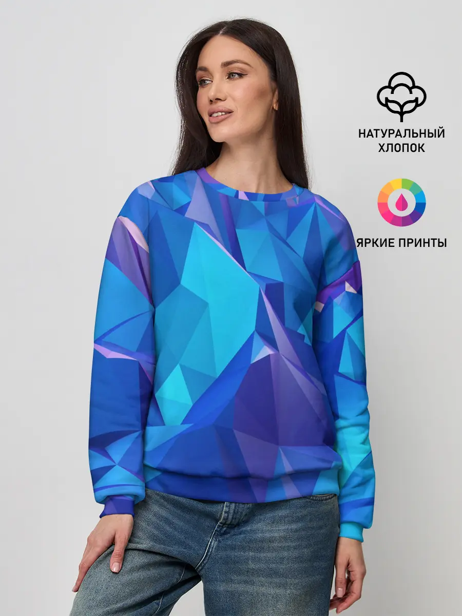 Женский свитшот / NEON CRYSTALLS