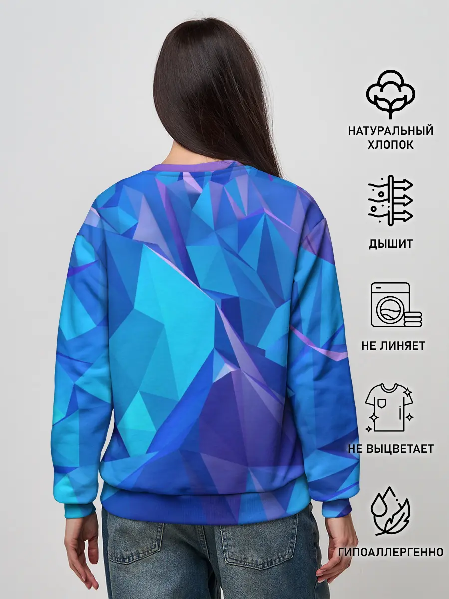 Женский свитшот / NEON CRYSTALLS