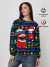 Женский свитшот / Новогодний Among Us